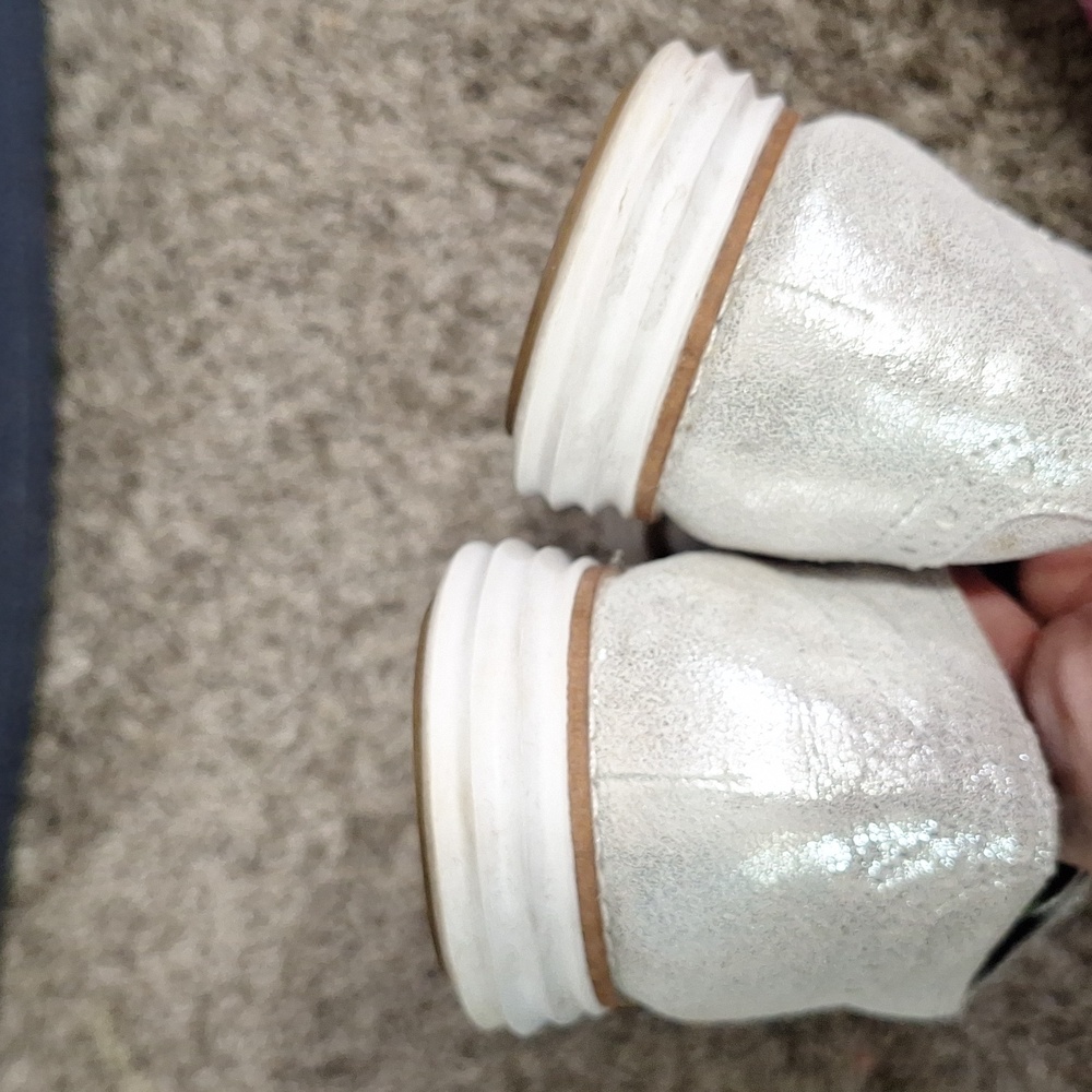 Cole Haan original zero grand lace-up sneakers soft wingtips- 5-metallic silver - Picture 9 of 10
